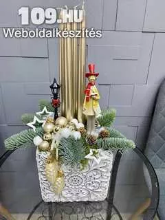 Karácsonyi asztaldísz